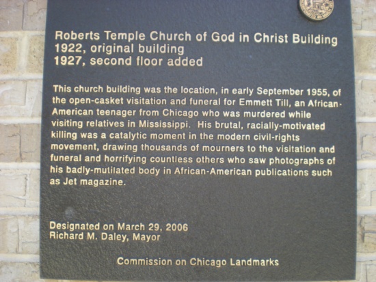 Roberts Temple Church of God, 4021 S State Street - Chicago Civil ...