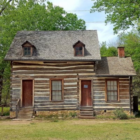 The Munger House 2 steps, narrow doorway Old Cowtown Museum ADA