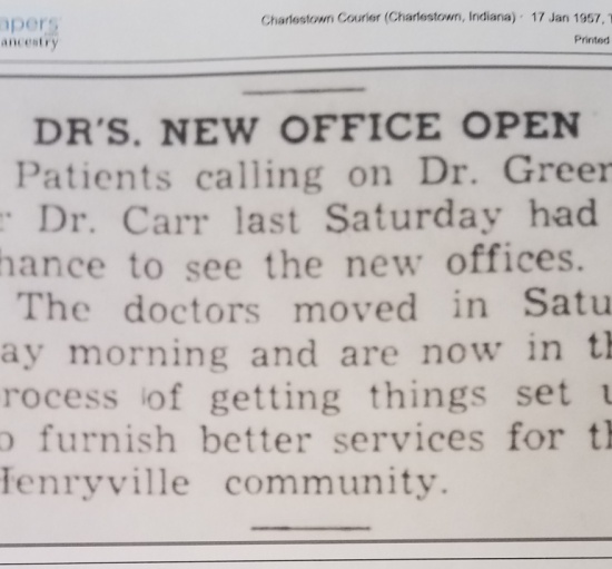 Henryville Medical Plaza, 314 S. Ferguson St. (Hwy. 31)