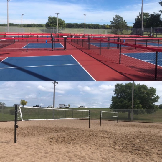 River Cities Pickleball/Sand Volleyball Courts Clinton Iowa