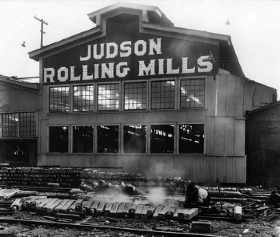 Foot of Park Ave - Commercial Union Hotel & Judson Steel (Both Razed)